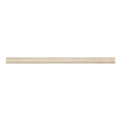 Crema Marfil 3/4" x 12" Bullnose Marble Look Wall Liner