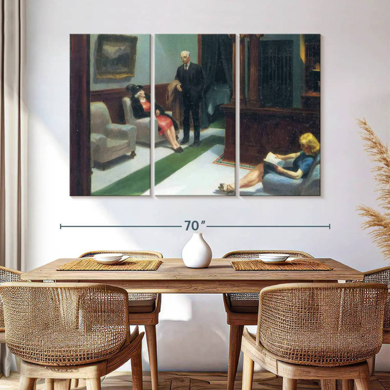 Hall de l'hôtel Leisha, H 42 po x l 65 po
