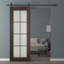 Porte de grange lambrissée préfinie en bois et verre sans trousse de quincaillerie d'installation-93023955-93023948
