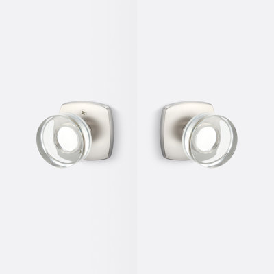 Bouton de passage Luna, nickel satiné