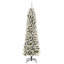 vidaXL Artificial Christmas Tree with 300 LEDs with Stand White-1816145606