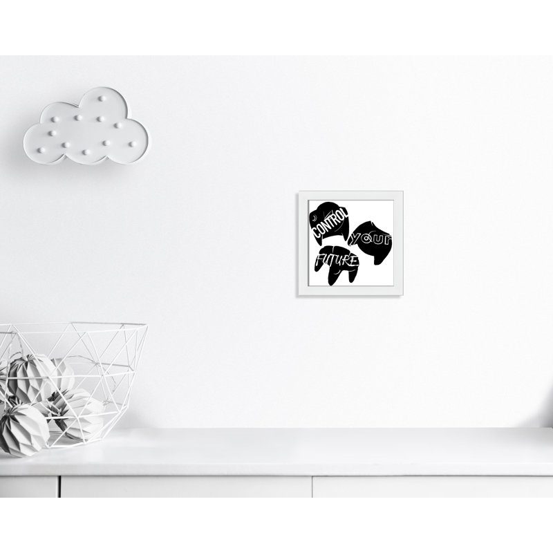 «Control your future», art encadré, H 12 po x l 12 po x P 0,63 po, Cadre blanc