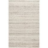 Makirah Abstract Flatweave Recycled P.E.T. Indoor / Outdoor Area Rug in Gray/Ivory