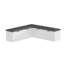Banc d'angle avec rangement en L Efrayim
