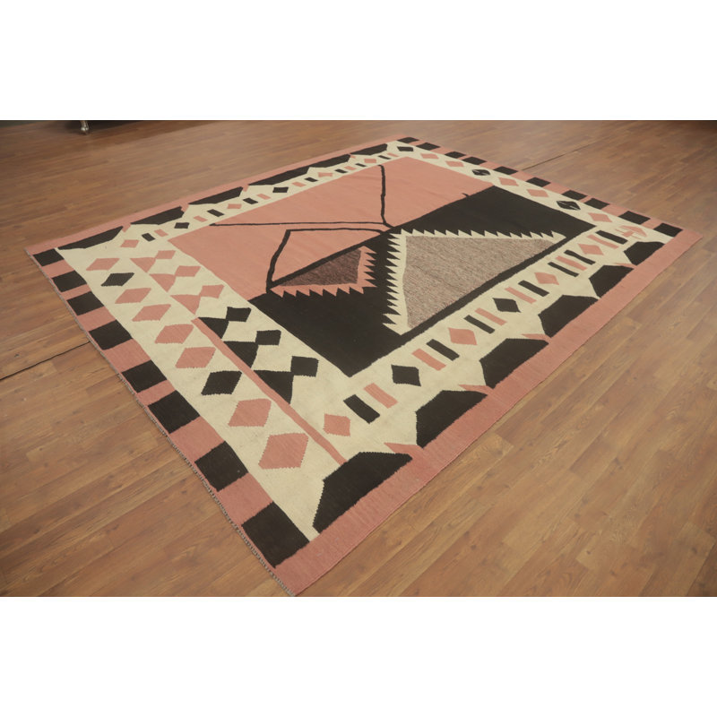 Tapis oriental en laine Kilim 8 x 10