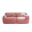 Canapé modulaire ergonomique moelleux à 2 places en tissu moelleux, conception antidérapante, aucun assemblage requis-136027939
