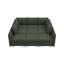 Canapé-lit modulaire rembourré avec rangement vert-906433891