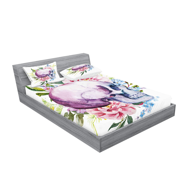 Multicolore ensemble de draps et taies décoratives Ambesonne, Calking Sheet Set + 1 Fitted Sheet + 4 Pillowcases