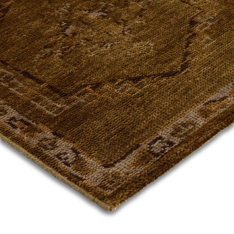Astana Hand-Knotted Rug-Astana Fog-12'x15', Runner 2'6" x 9', Astana Olive