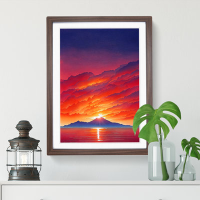 Mountain Sunset No.5 - Framed Print