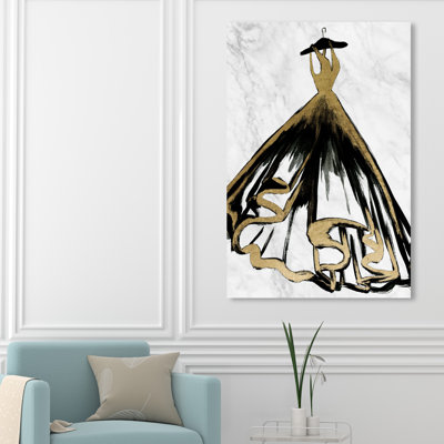 Robe de gala nocturne-reproduction d’art sur toile