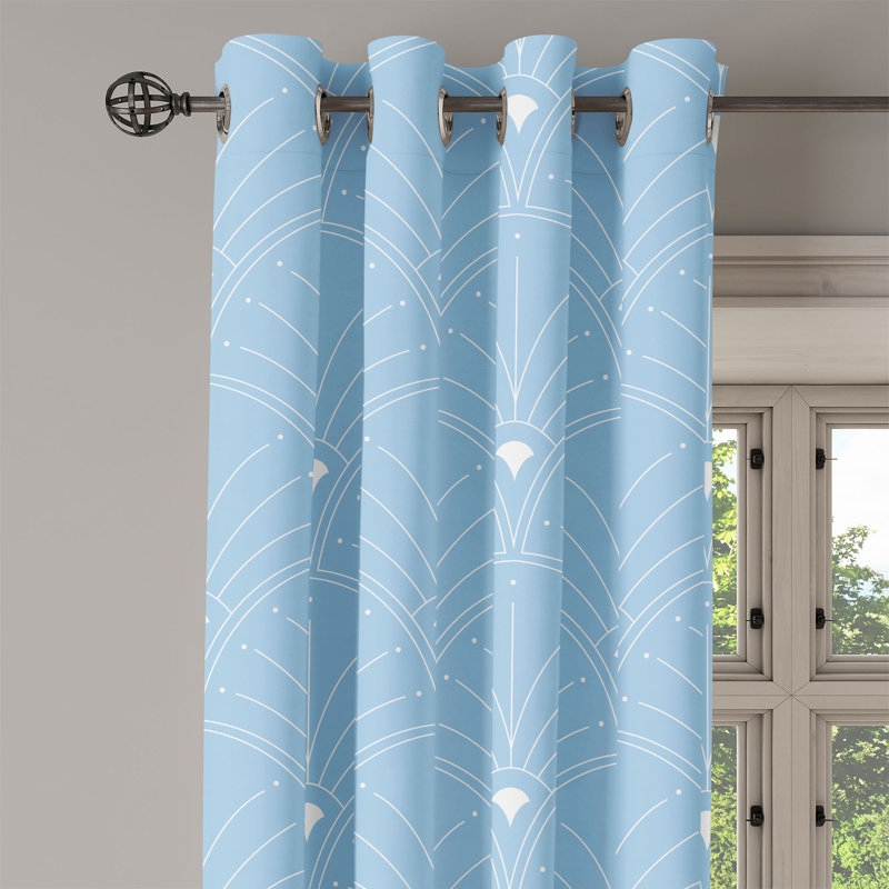 Satin Semi Sheer Curtain Pair, 50" W x 120" L, Pale Brown/White