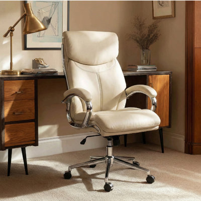 Chrome Office Chair – Smooth Recline & Rocking, Effortless Assembly