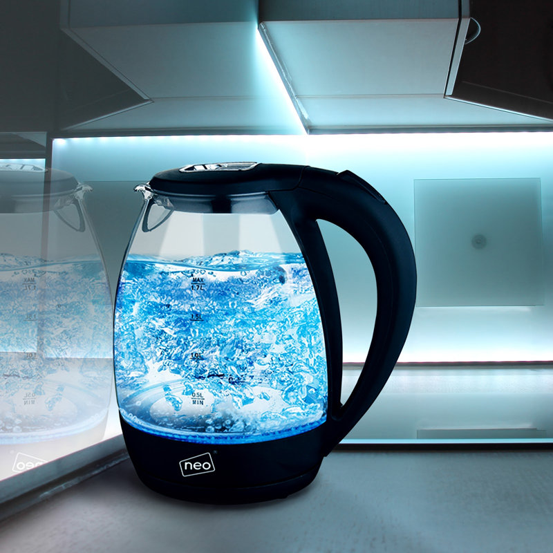 Symple Stuff 1.7L Electric Tea Kettle, Blue