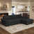 Dark Grey Chenille