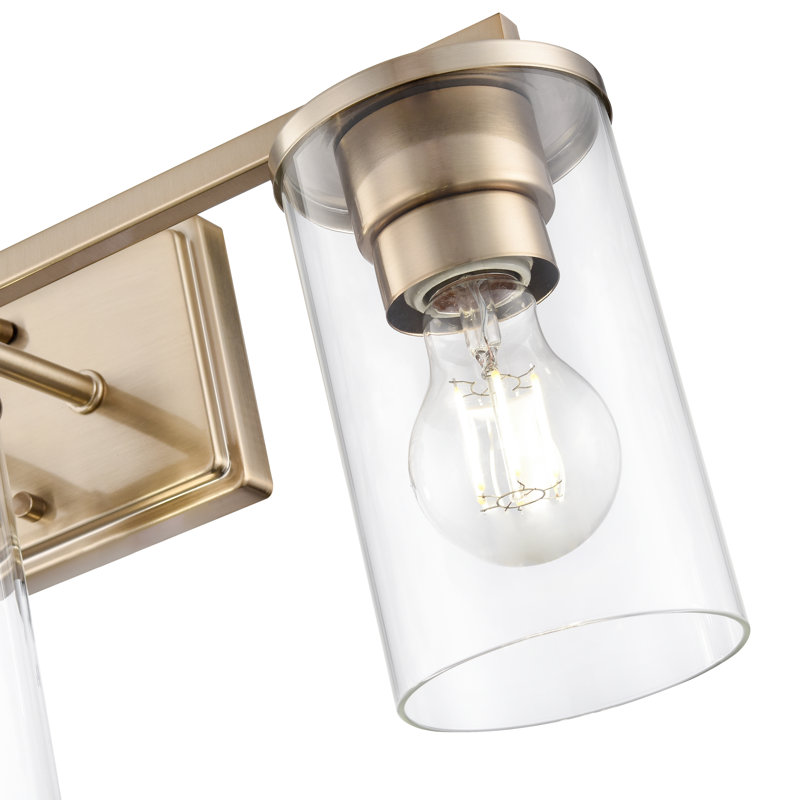 Meuble-lavabo à 3 lumières de 22 po de style engleman - or moderne