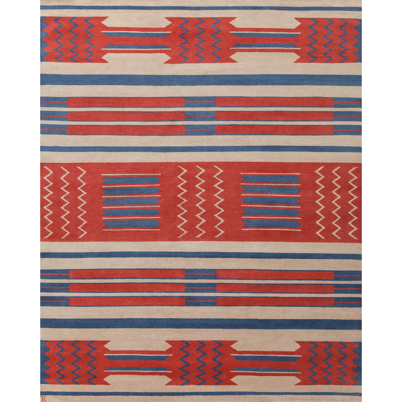 Mesa Wool Southwestern Area Rug, Rectangle 4' x 6'