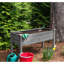 Jardinière surélevée de 122 x 61 x 76 cm (48 x 24 x 30 pouces), en bois massif gris, idéale pour la culture de fleurs et d'herbes aromatiques en extérieur. Charge maximale : 136 kg (300 lb). Revêtement à base d'eau. Jardinière surélevée en bois de 76 cm (30 pouces).