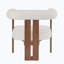 Fauteuil d'appoint rembourré à accoudoirs ronds-571566393