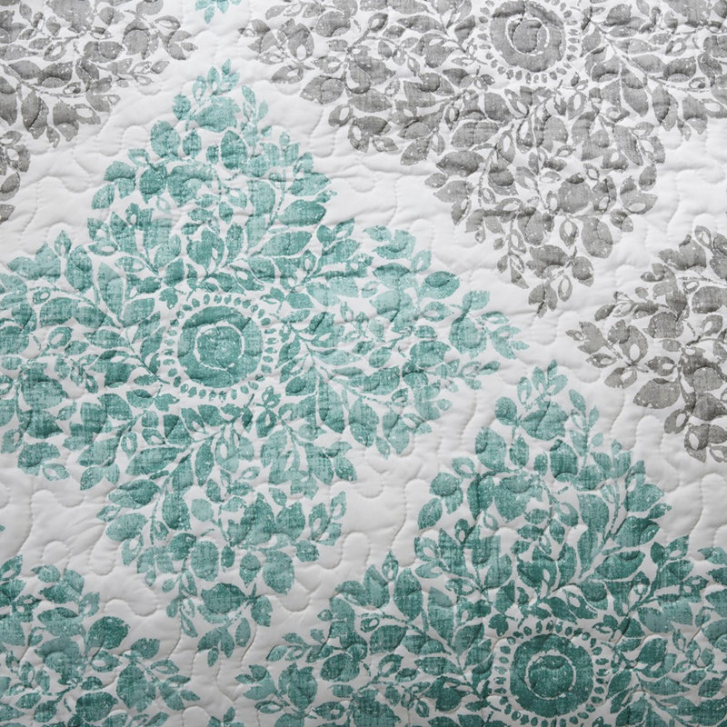 Ensemble de literie réversible de qualité supérieure, conception en coton turquoise pour la maison