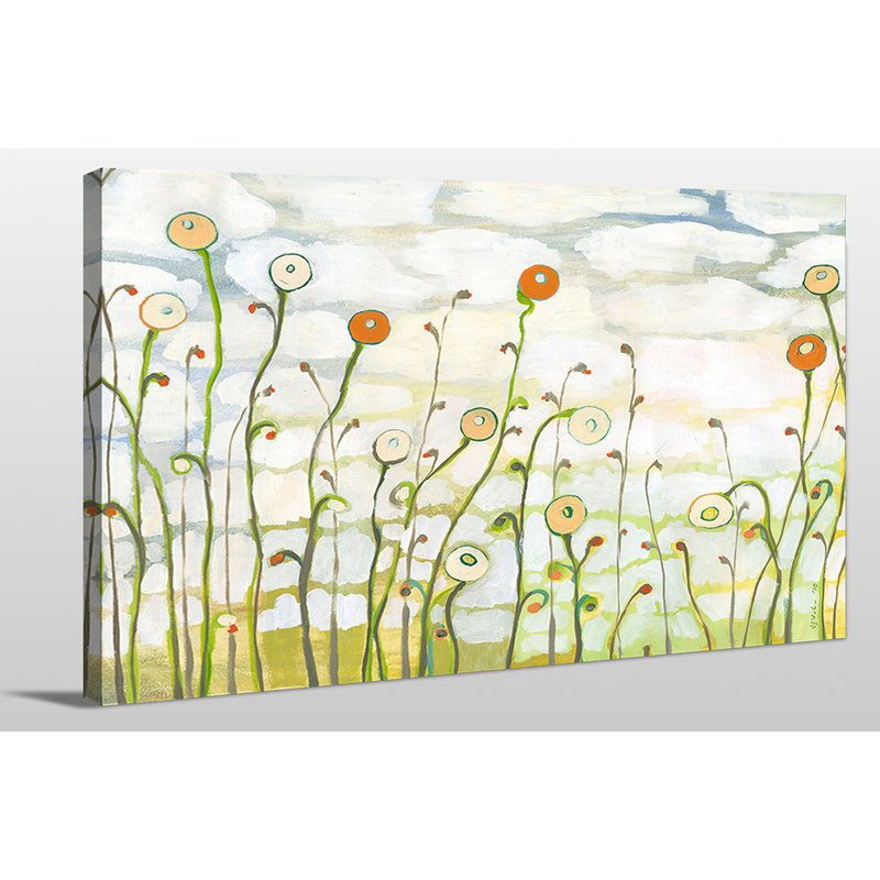 « watching the clouds go » par jennifer lommers,, reproduction d’art sur toile tendue, H 18 po x l 30 po x P 1 po