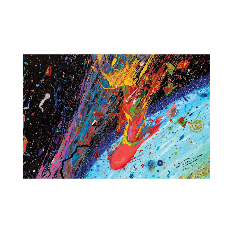Travesía Interestelar by Goga Studio - Wrapped Canvas Painting, 20.32 cm H x 30.48 cm W