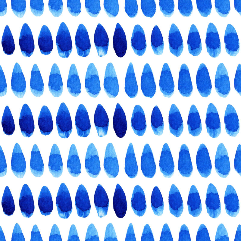 Rouleau de papier peint adhésif Raindrops, 10.42" L x  25" W