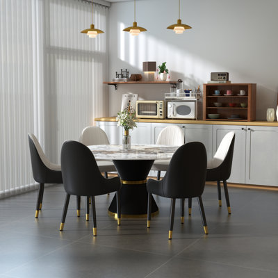 Benedic 6 - Person Pedestal Dining Set