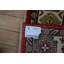 Tapis de zone en laine rouge 4 pi 9 po x 6 pi 10 po one-of-kind-noué la main Cloer