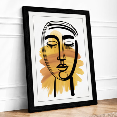 Golden Repose Modern - Framed Print