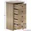 Somers Solid Wood 46cm W 5 - Drawer Chest of Drawers