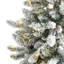 Sapin de Noël artificiel floqué avec lumières DEL-208645598