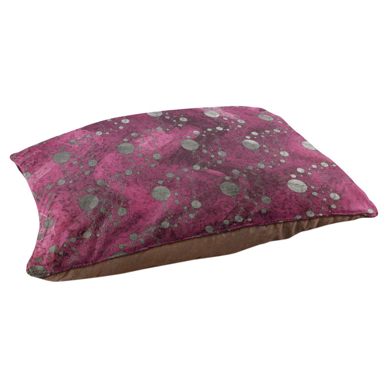 Oreiller classique pour chien de planètes Byrge, Moyen (H 9,5 po x l 28 po x P 18 po), Rose