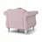 Chic Transitional Pink Accent Chair