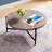 Karelle Round Coffee Table with Metal Legs-1349890047-1349890040