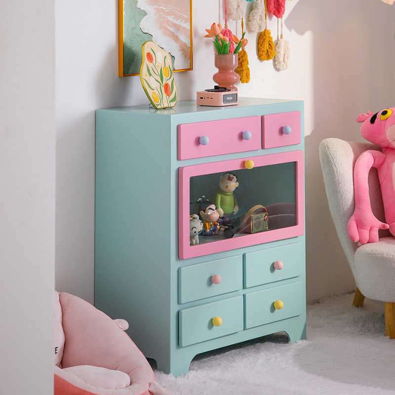 Modern colour multi-functional accent cabinet