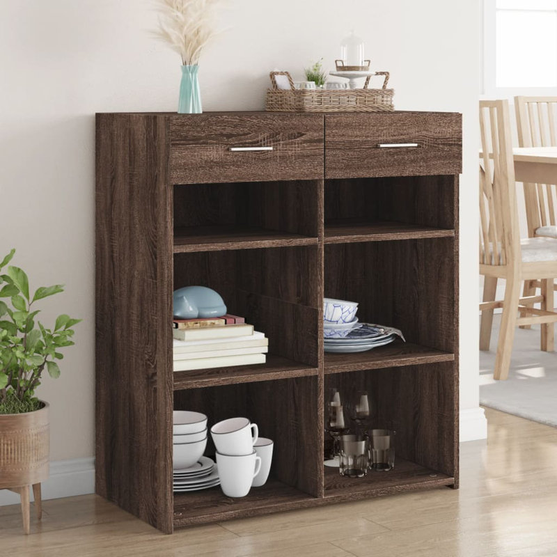 Alfonson 80cm Sideboard, Brown oak
