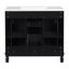 Meuble-lavabo 36 po avec lavabo supérieur, armoire de rangement moderne avec 2 portes à fermeture douce et 2 tiroirs, meuble-lavabo simple-527661541