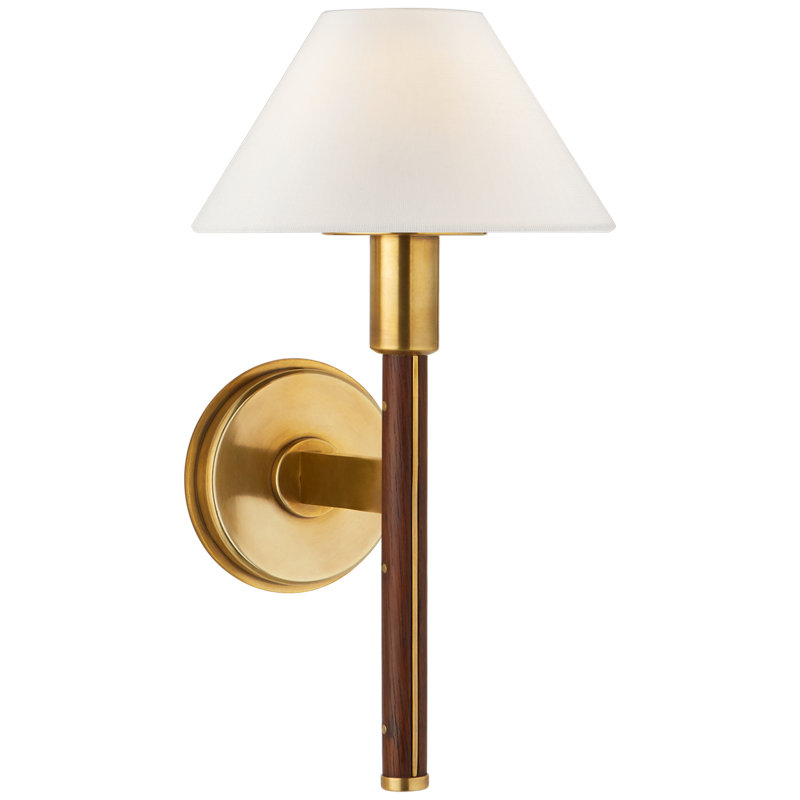 Ralph Lauren Radford 1 - Light Wallchiere, Natural Brass/Natural Rift Oak