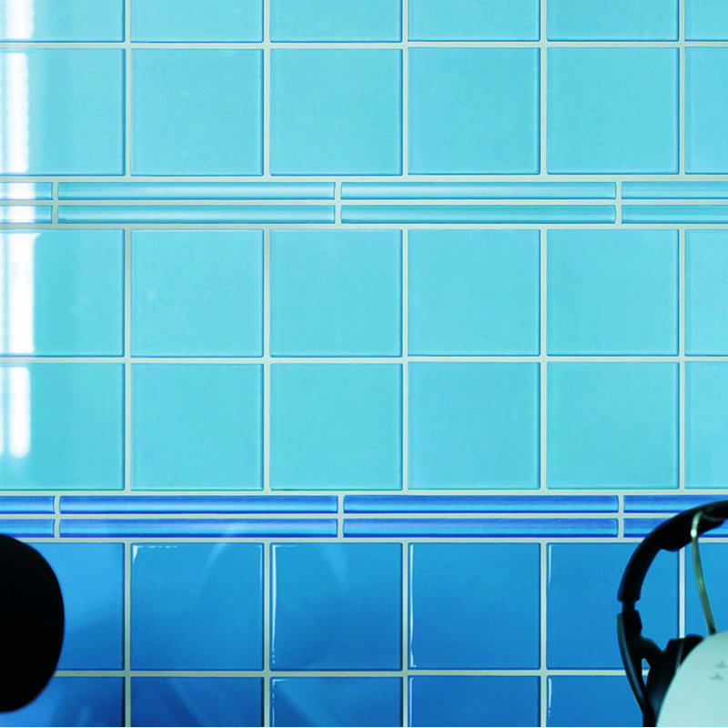 Torch Song 4'' W x 4'' L Glass Singular Tile, Sky