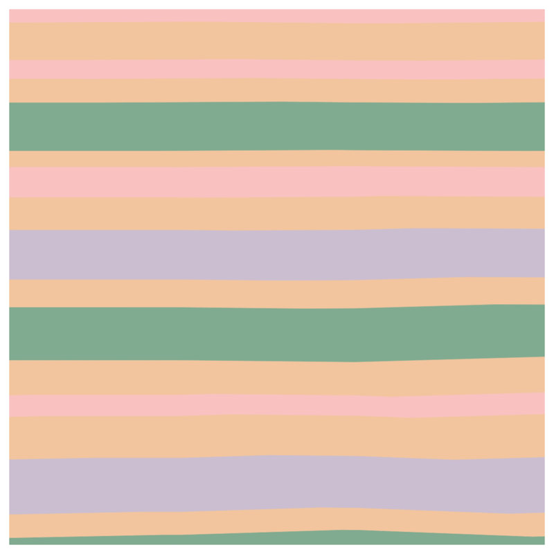 Pastel Striped Pattern Comforter, Twin