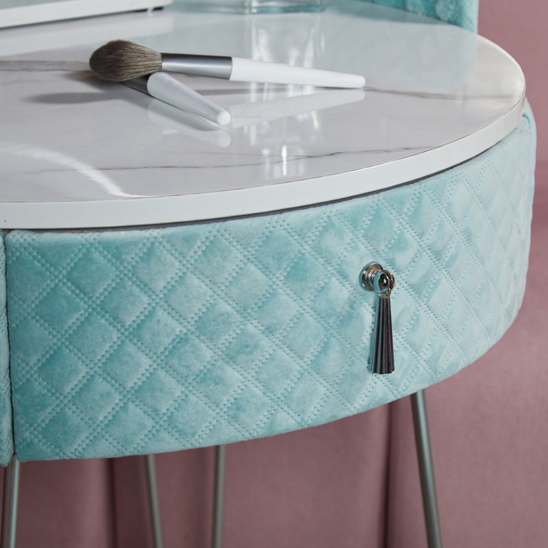 Aureus Dressing Table, Baby Blue