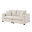 Causeuse modulaire contemporaine avec coussins en chenille, coussins en mousse, contreplaqué, cadre, meubles de salon, 1 pièce