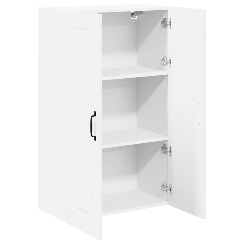 Vidaxl Kitchen Wall Cabinet With Shelf Sonoma Oak 80 X 31 X 100 Cm, 100cm H x 60cm W x 31cm D, High Gloss White