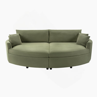 Oversized Double Chaise Lounge Sofa Bed With Deep Seat And USB Ports, Ideal For Relaxing And Socializing In The Living Room