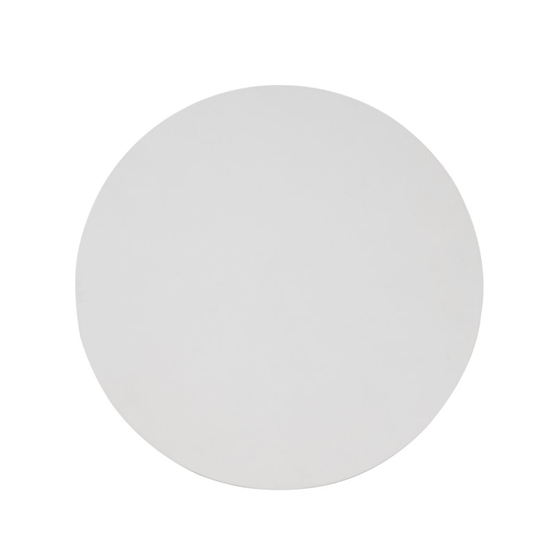 Table ronde d'extérieur en béton, H 29,5 po x l 32 po x P 32 po, Blanc