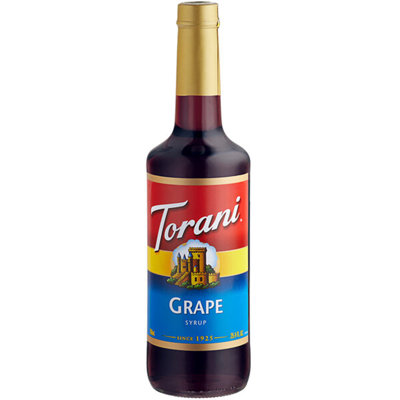 Torani Grape Flavoring / Fruit Syrup 750 mL Glass Bottle WS-880361903