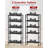 5 Tier Storage Shelves Organizer, Metal Shelf With Wheels And Leveling Feet, Heavy Duty Garage Shelving For Kitchen Pantry, Black, 33.1X12.6X73.5 Inch