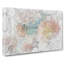 Pale Pink Dahlia Flowers in Bloom in Abstract - Wrapped Canvas Drawing - Wrapped Canvas-55310941