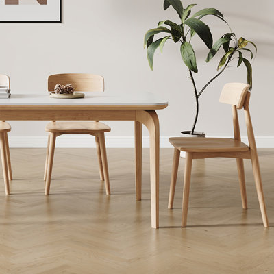 Simple style dining table and chair combination